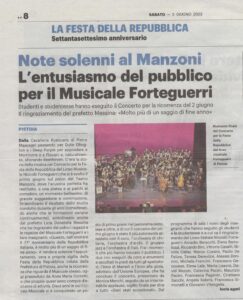 Testo articolo di giornale